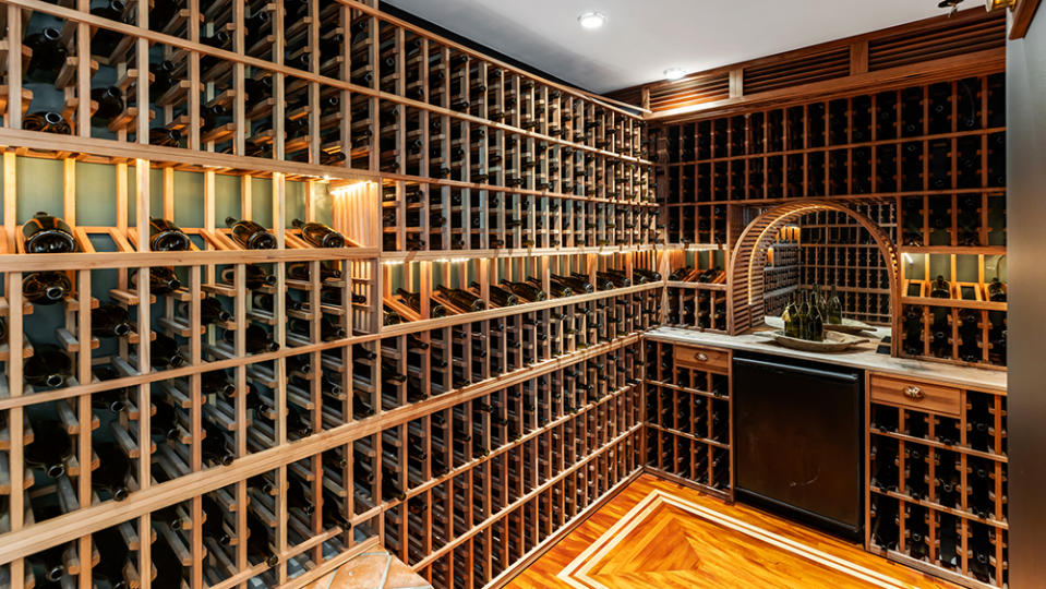 Inside the striking wine room - Credit: Anthony Barcello