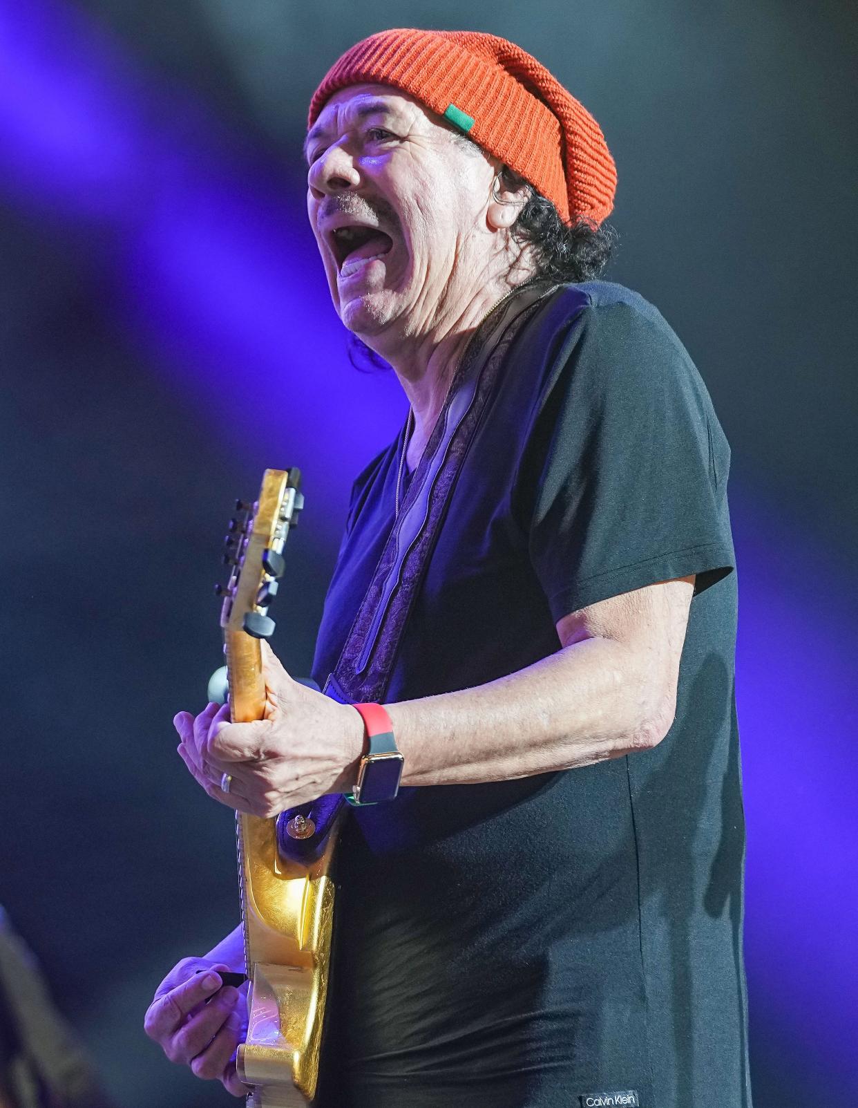 Carlos Santana plays on Wednesday, August 3, 2022 at Ruoff Music Center in Indianapolis. 