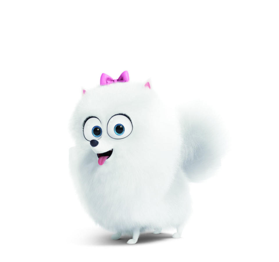 GIDGET: Una Pomeranian inocente pero valiente que es 50% un bombón, 110% ruda, Gidget es la admiradora secreta de Max. 