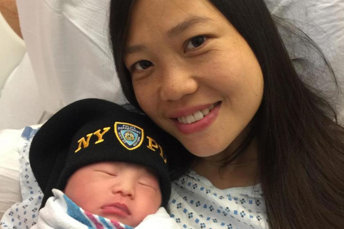 Pei Xia Chen, the wife of NYPD officer Wenjian Liu who was shot dead in 2014, has given birth to a baby girl: NYPD