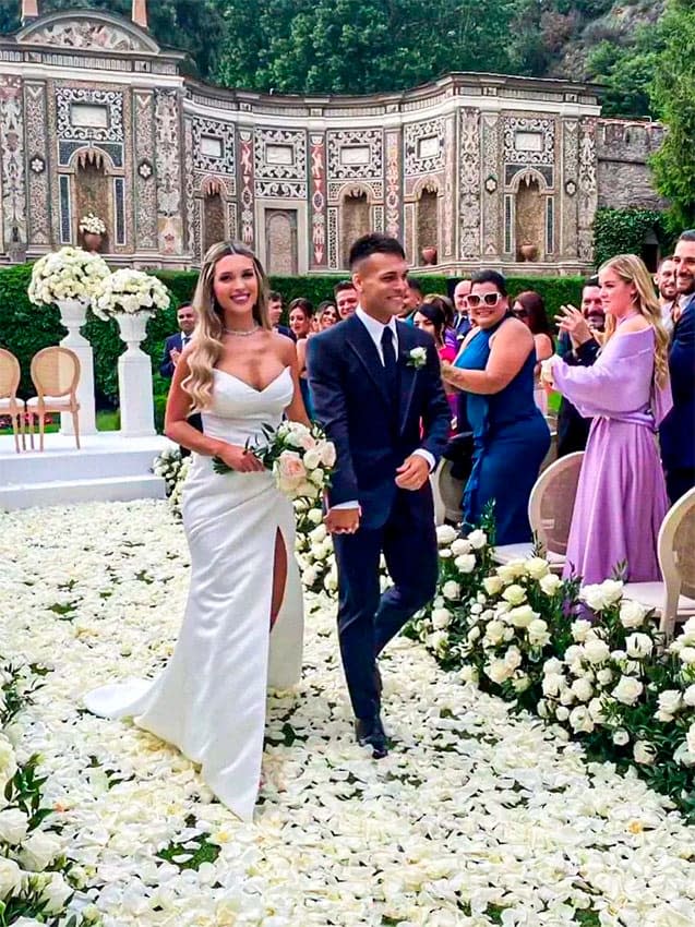 La boda a contrarreloj del finalista de la Champions Lautaro Martínez con Agustina Gandolfo