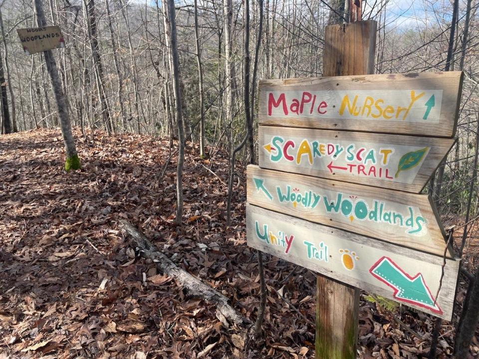 Woodson Branch Nature School offers five forest sites at which students have supervised forest time each day.