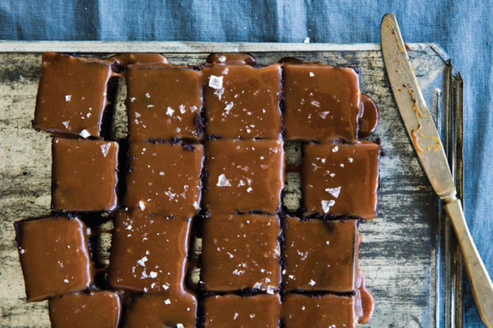 Salt and Pepper Caramel Brownies