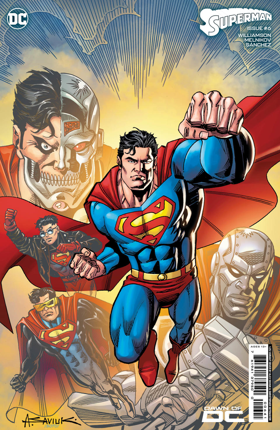 Covers for Superman #6.