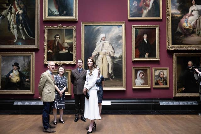 Royal visit to the National Portrait Gallery