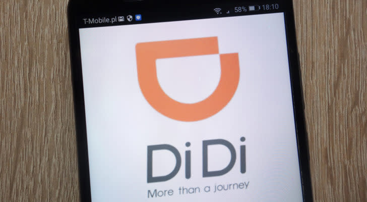 DiDi logo on smartphone