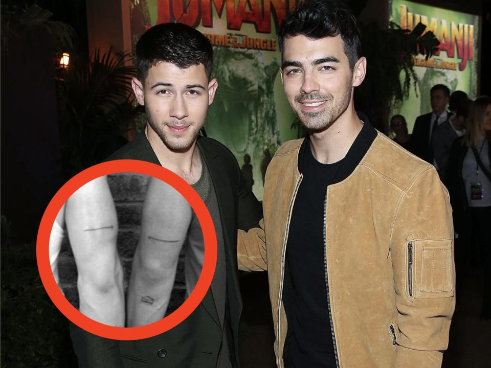 jonas brothers nick and joe tattoo