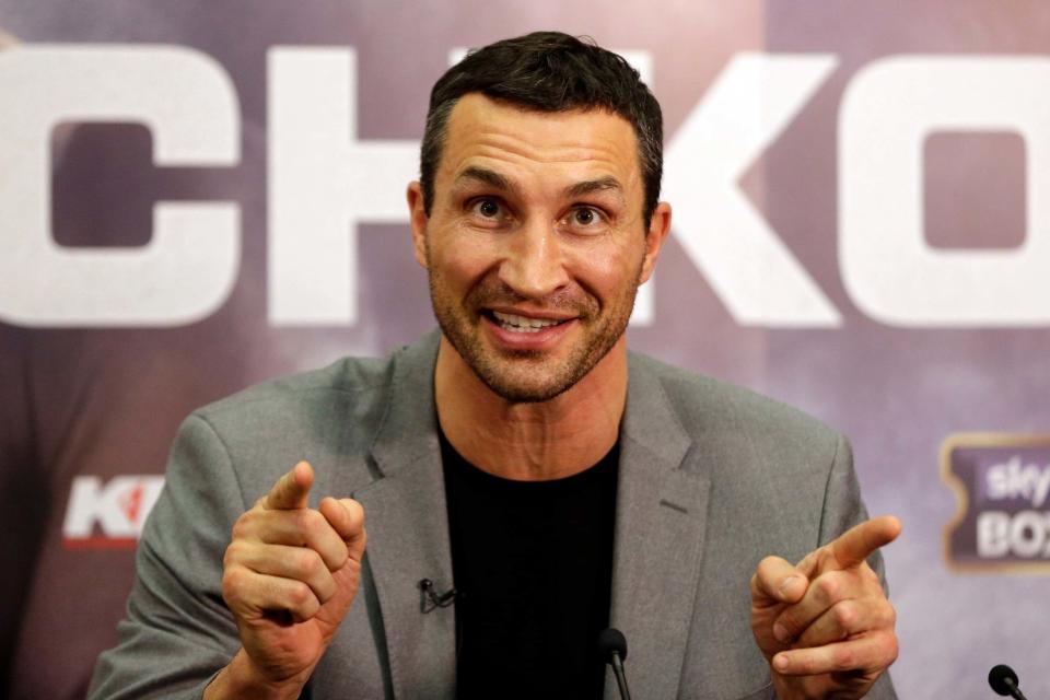 Klitschko has been rescued from a burning yacht (AP)