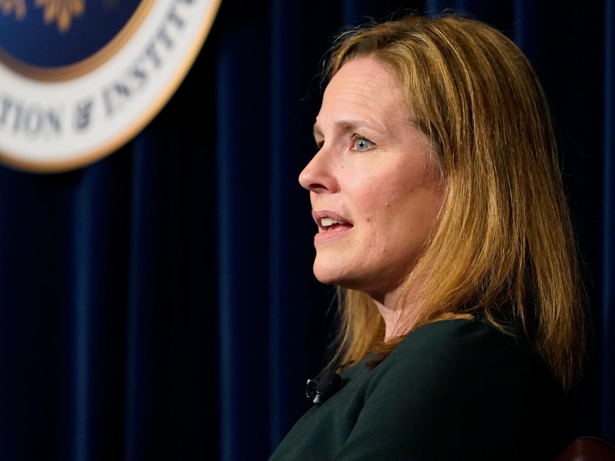 US Supreme Court Associate Justice Amy Coney Barrett.