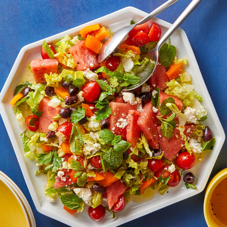 Greek Tomato & Watermelon Feta Salad