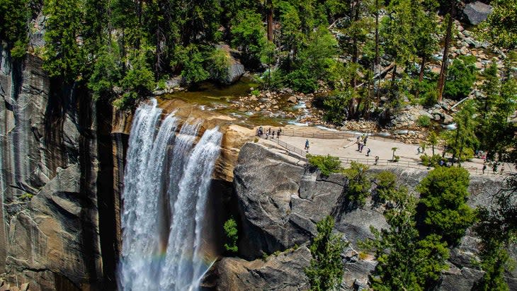 <span class="article__caption">When you get there: Vernal Falls.</span> (Photo: Tony McDaniel/Yosemite Mariposa County Tourism Bureau)