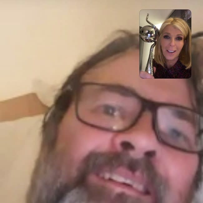 derek draper and Kate Garraway on facetime