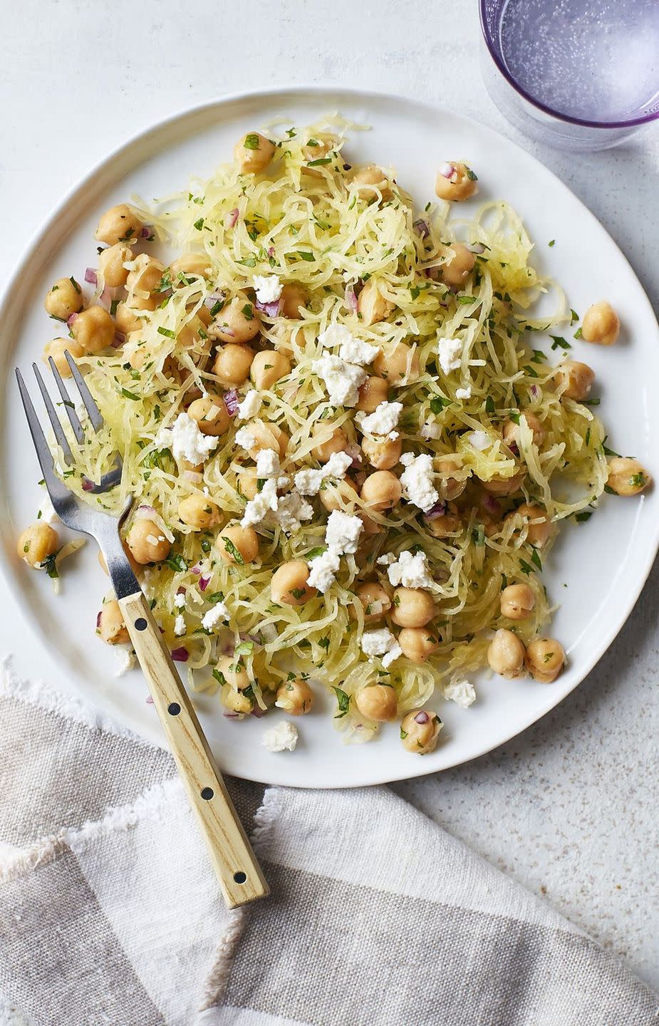 Spaghetti Squash and Chickpea Sauté