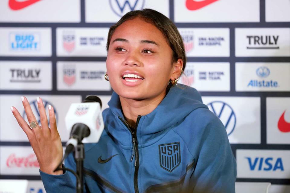 <p>Robin Alam/USSF/Getty</p> Alyssa Thompson