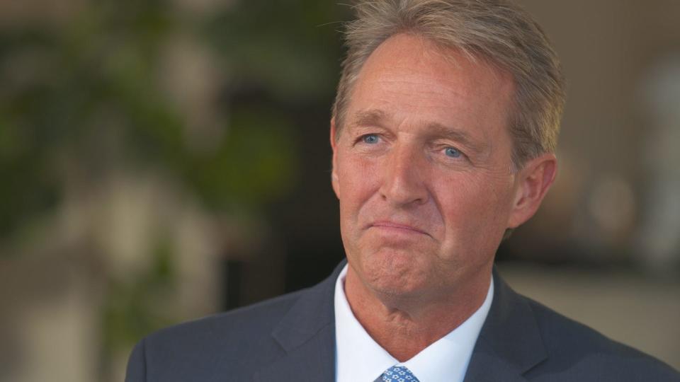 Former U.S. Sen. Jeff Flake during a '60 Minutes' segment about Arizona voting.