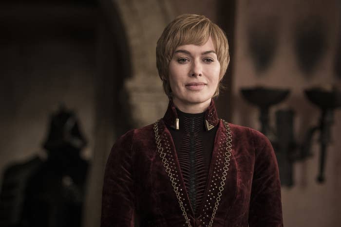 Closeup of Lena Headey as Cersei in "Game of Thrones"