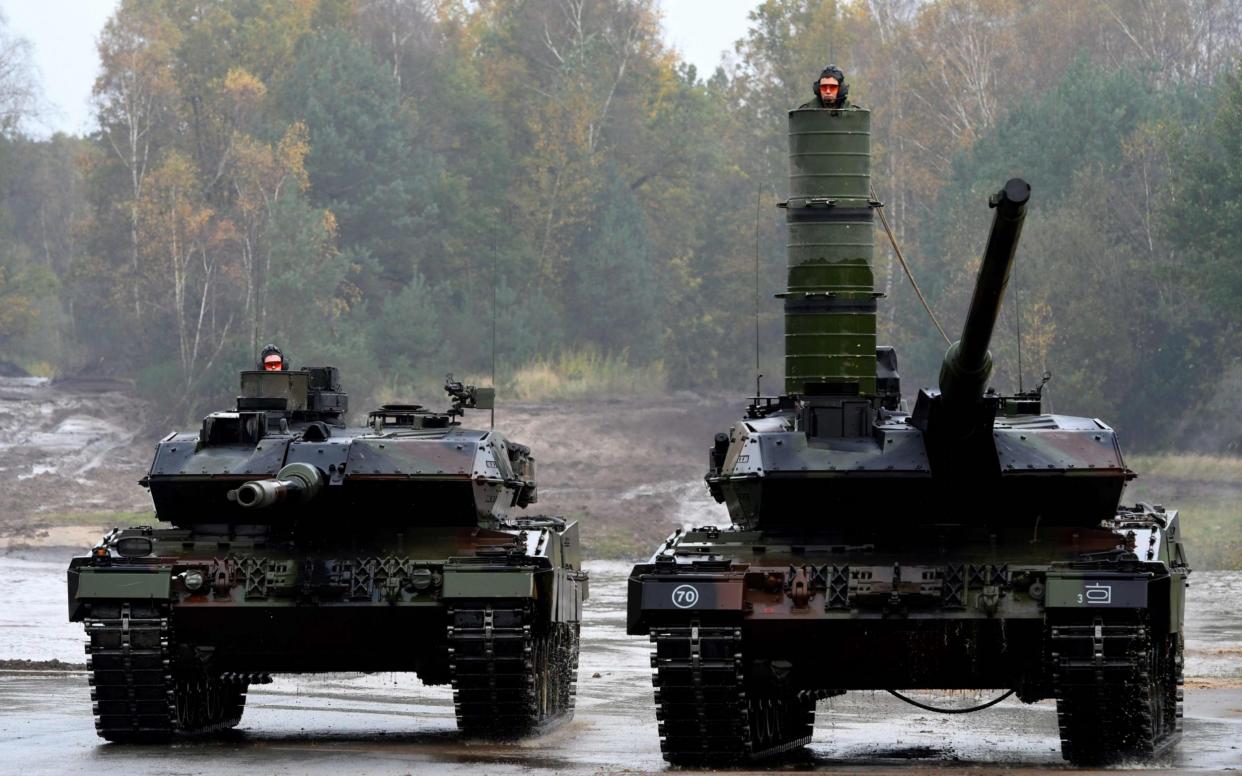 Less than half of the German army's 244 Leopard main battle tanks are operational due to maintenance issues, a parliamentary report into Germany's armed forces has outlined - AFP