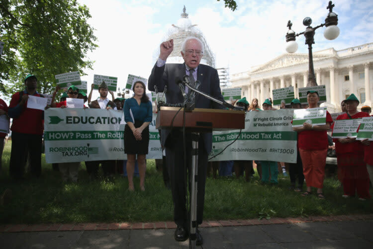 Sen. Bernie Sanders has proposed canceling over $1.6 trillion in student debt for roughly 45 million Americans. (Mark Wilson/Getty Images)