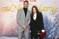 <p>Justin Hartley and Lisa Vanderpump pose together at a special screening of his new Netflix movie <i>The Noel Diary</i> on Nov. 10 in L.A.</p>