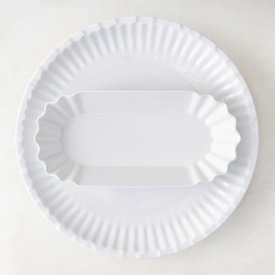 white plate