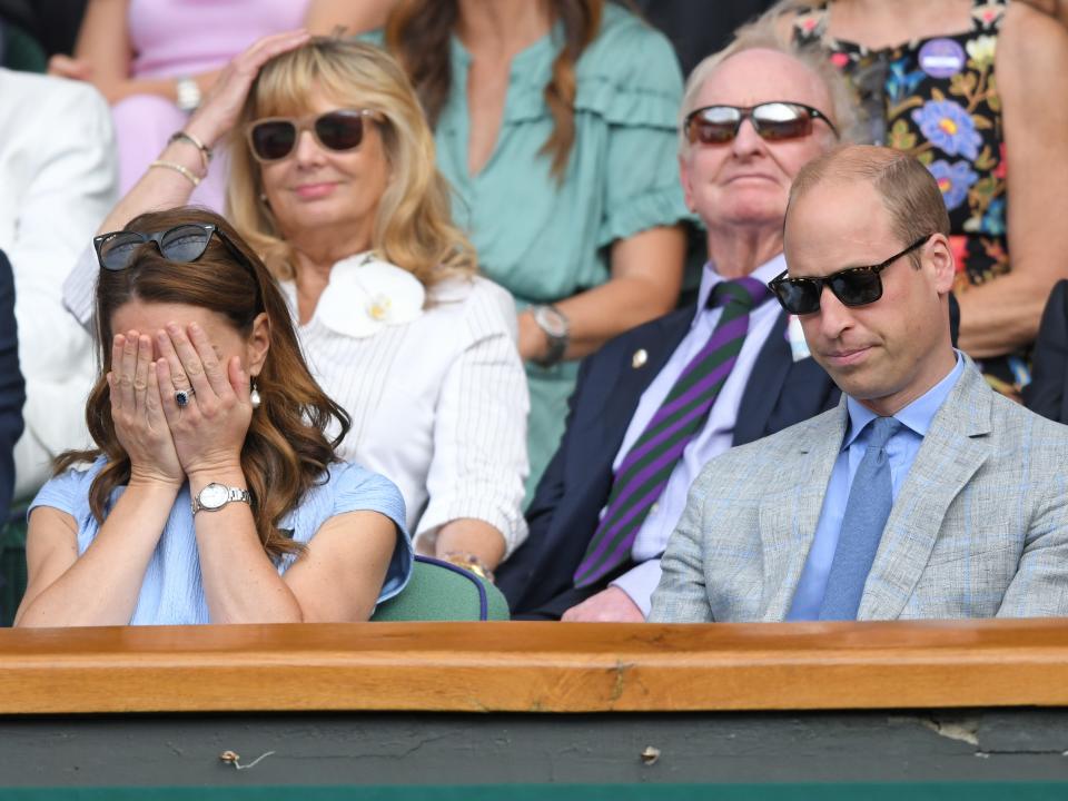 Prince William and Kate Middleton at Wimbledon 2019.