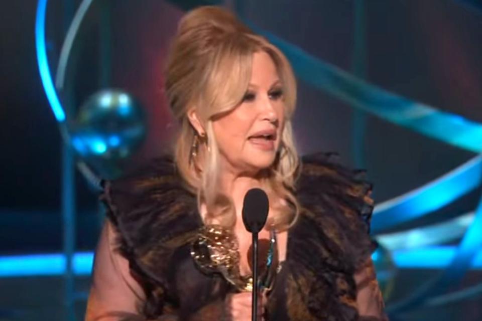 <p>FOX</p> Jennifer Coolidge at the Emmy Awards in Los Angeles on Jan. 15, 2024