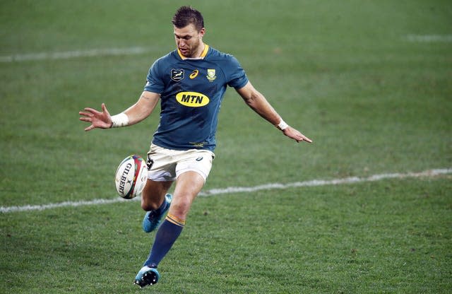 Handre Pollard in action for South Africa