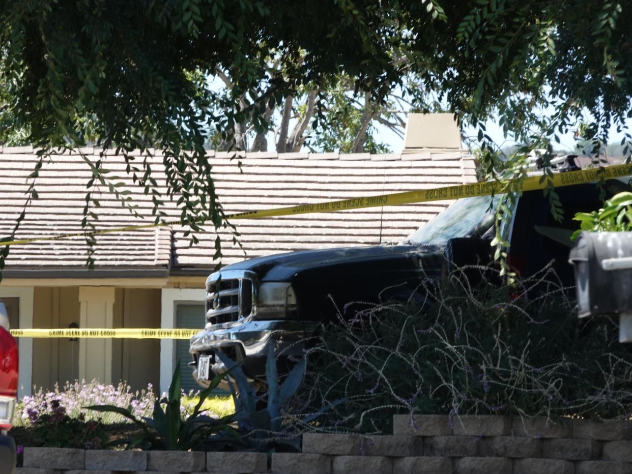 This is the home where Margaret Dahl, 59, and her 82-year-old mother, Phyllis Porter, were found dead in Oak View. The home is in the 100 block of Valley Ridge Drive.