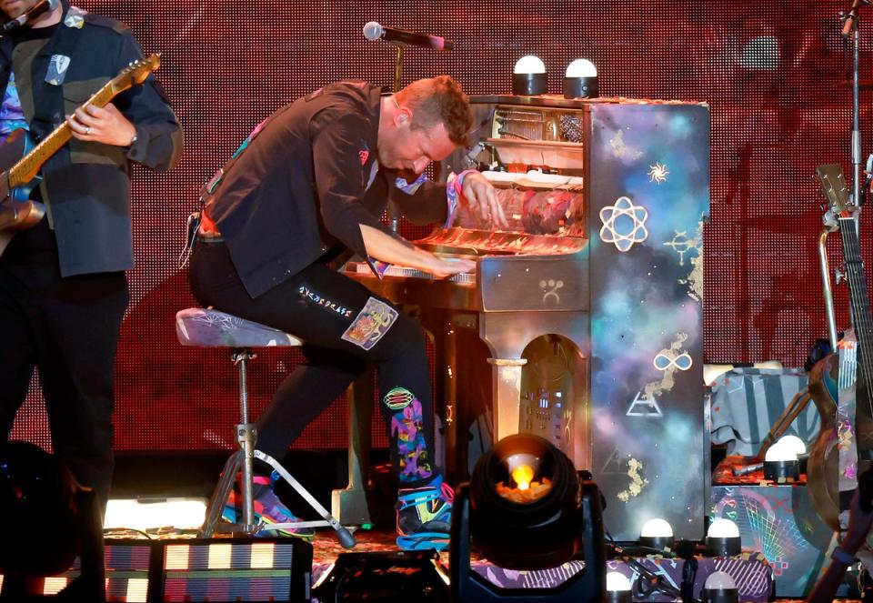 Chris Martin on stage earlier this year (Getty Images)