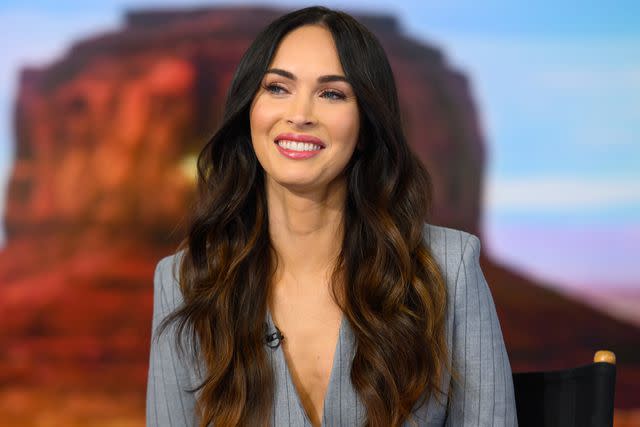 <p>Nathan Congleton/NBCU Photo Bank/NBCUniversal/Getty</p> Megan Fox on the 'Today' show on November 28, 2018.