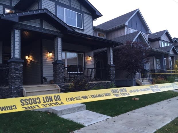 In October 2016, Const. David Ahlstrom was assigned to guard the perimeter of a crime scene at a northeast Edmonton house. (Lydia Neufeld/CBC - image credit)