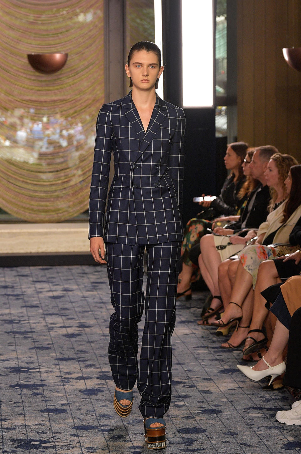 During the Gabriela Hearst show at New York Fashion Week on Sept. 12. (Photo: Slaven Vlasic via Getty Images)