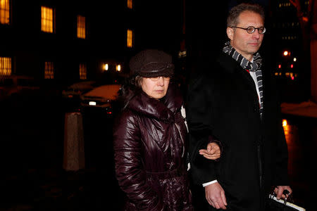 Art dealer Glafira Rosales leaves the Manhattan Federal Courthouse with her attorney Bryan Skarlatos in New York City, U.S., January 31, 2017. REUTERS/Brendan McDermid