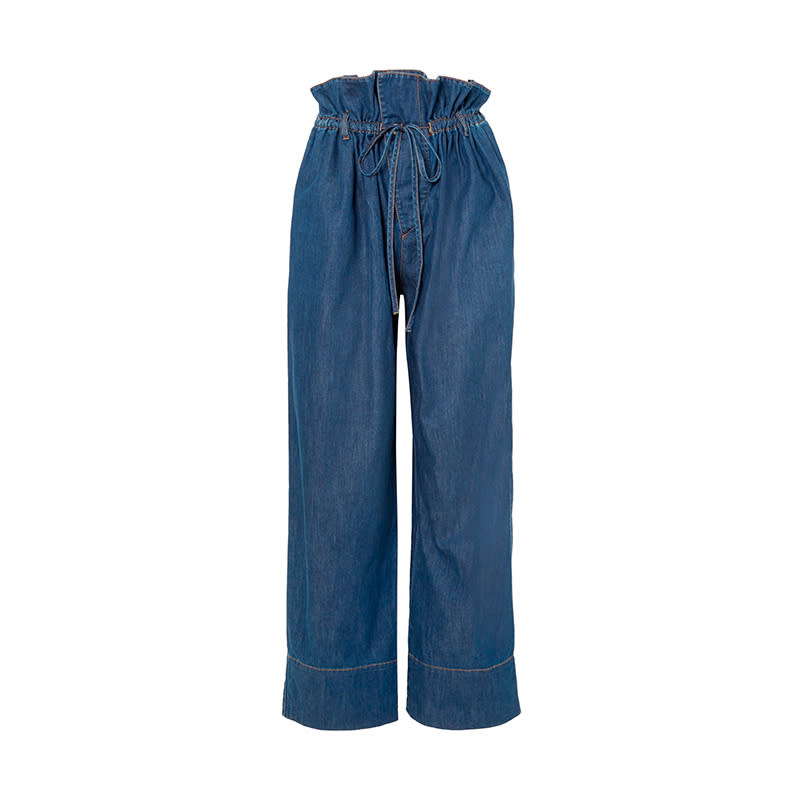 <a rel="nofollow noopener" href="https://rstyle.me/n/cz5rx4chdw" target="_blank" data-ylk="slk:Blue Benni Paperbag Waist Jeans, Stella McCartney, $825It's all in the details: paper-bag waist, topstitching and drawstring ties.;elm:context_link;itc:0;sec:content-canvas" class="link ">Blue Benni Paperbag Waist Jeans, Stella McCartney, $825<p>It's all in the details: paper-bag waist, topstitching and drawstring ties.</p> </a>