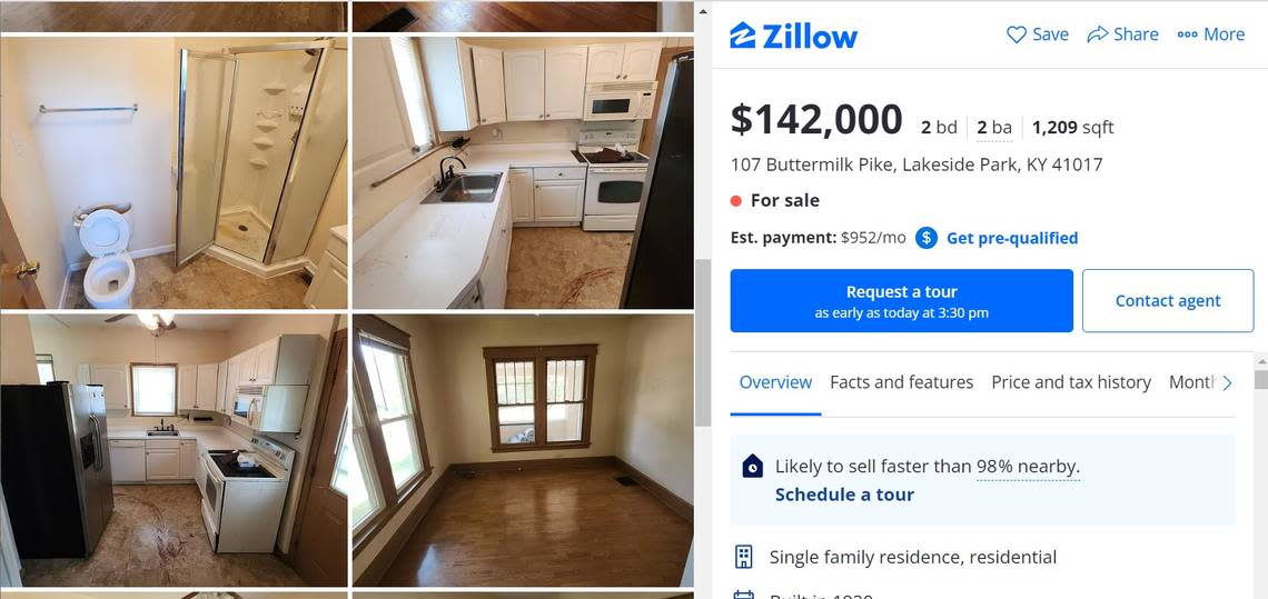 Original listing with kitchen photos