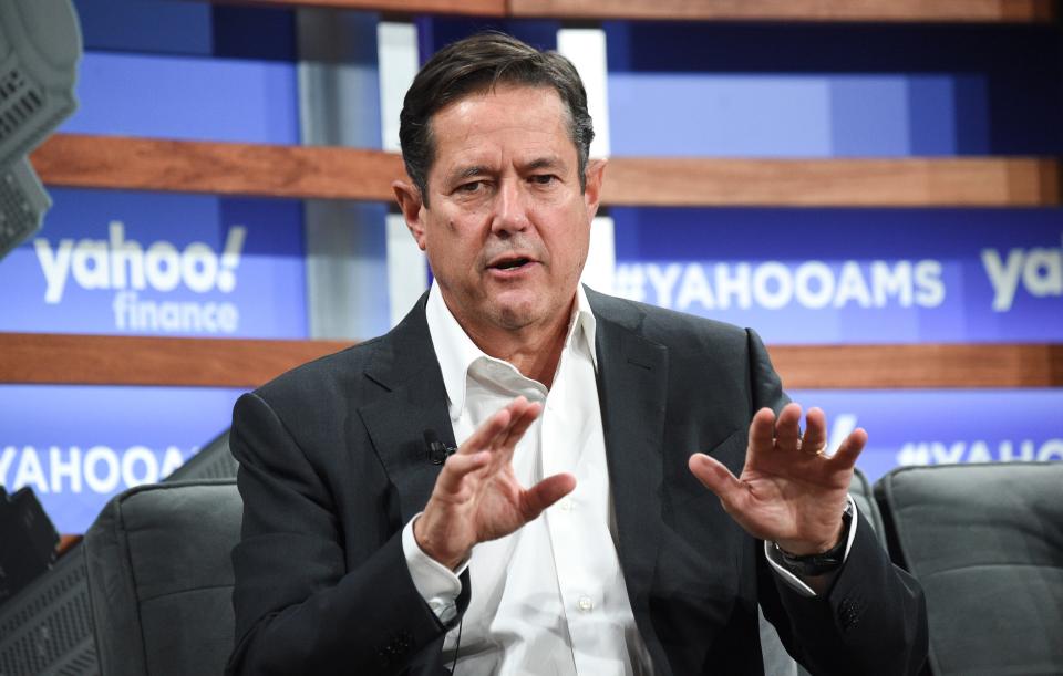 JPMorgan has sued its former executive Jes Staley, shown here in a 2019 photo, over his role in the Jeffrey Epstein scandal.