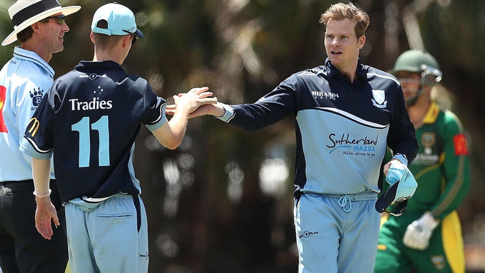 Steve Smith in action for Sutherland. (Photo by Mark Metcalfe/Getty Images)