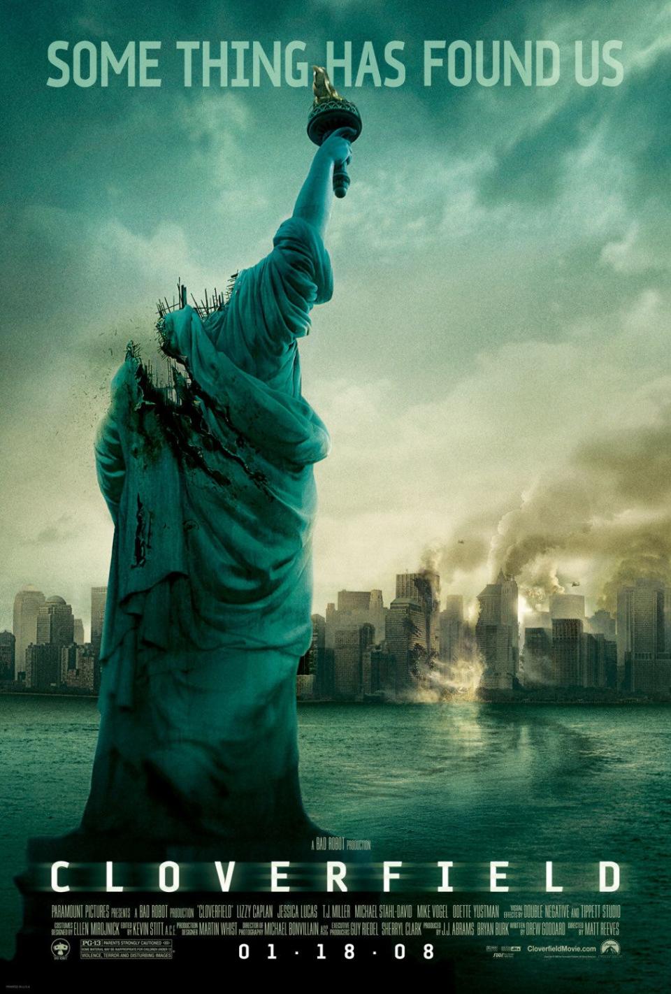 Early 'Cloverfield' posters didn't include the film's title, as they hadn't decided on it yet (Credit: Paramount)