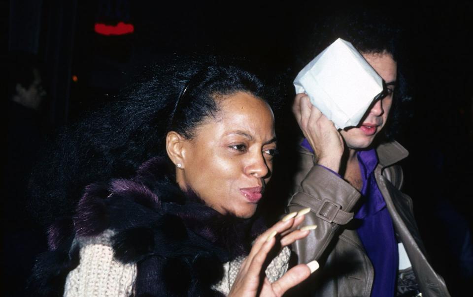 Diana Ross and Gene Simmons