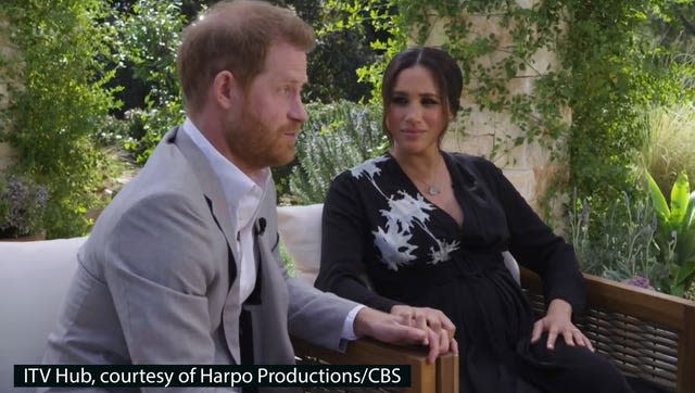 Oprah Winfrey interviews the Duke and Duchess of Sussex