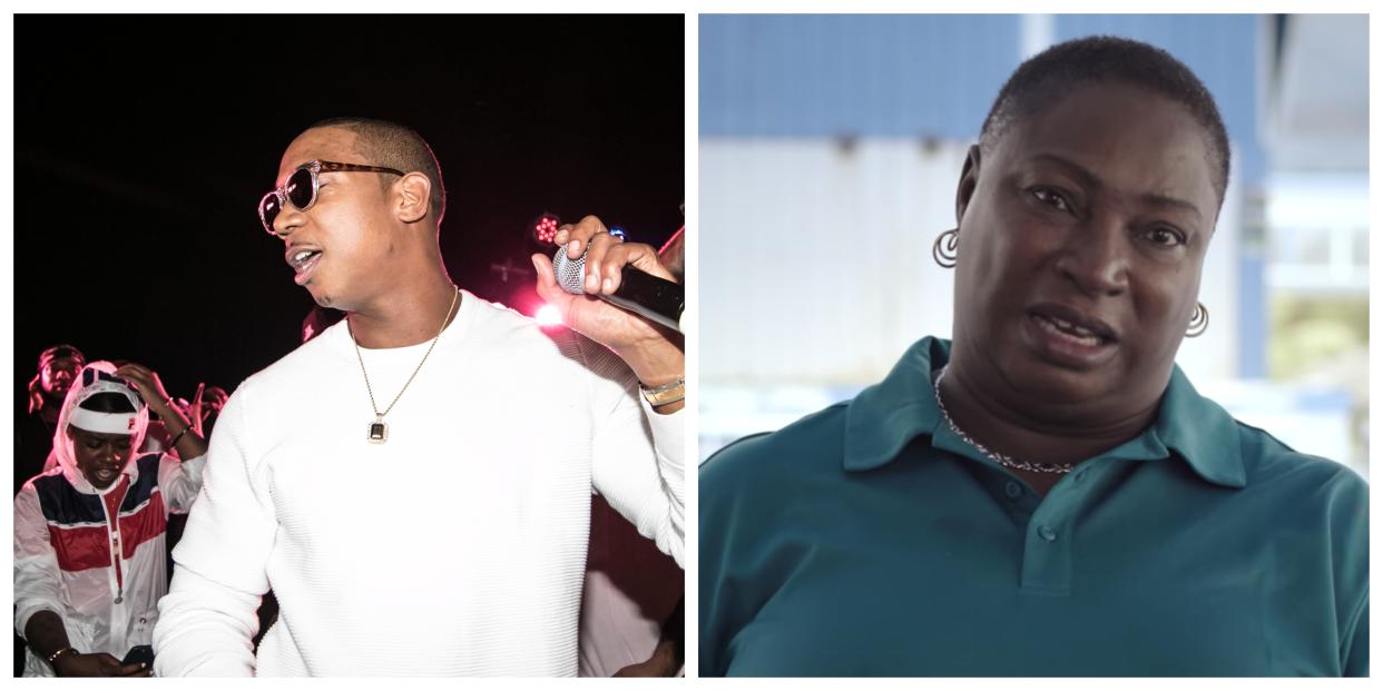 In an Instagram post Monday, rapper Ja Rule apologized to MaryAnne Rolle, a Bahamian restaurant owner who said she lost her life savings due to the failed Fyre Festival. (Photos: Getty Images/John Parra via Netflix)