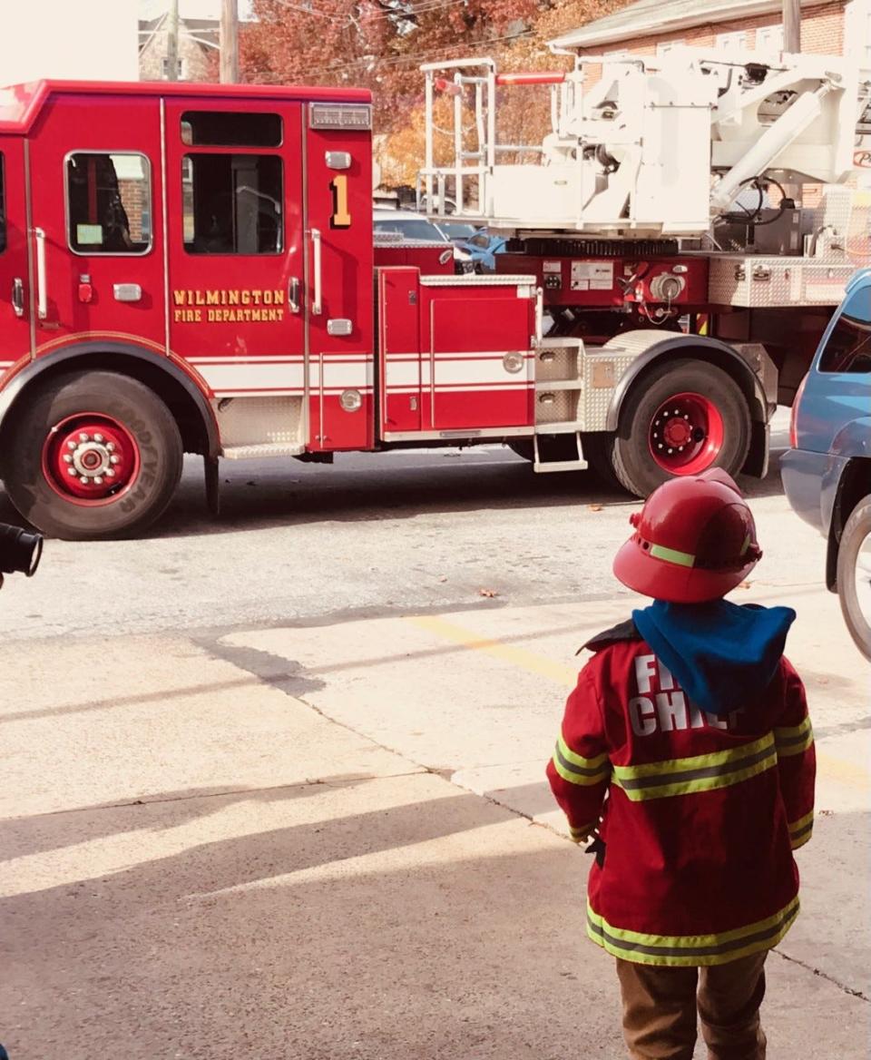 Elliott Slocum, 6, took a trip to Wilmington Fire Station 6 to become an honorary firefighter on Nov. 20.