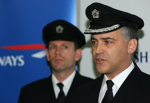 Senior First Officer John Coward and Captain Peter Burkhill - Credit: 2008 Getty Images/Cate Gillon