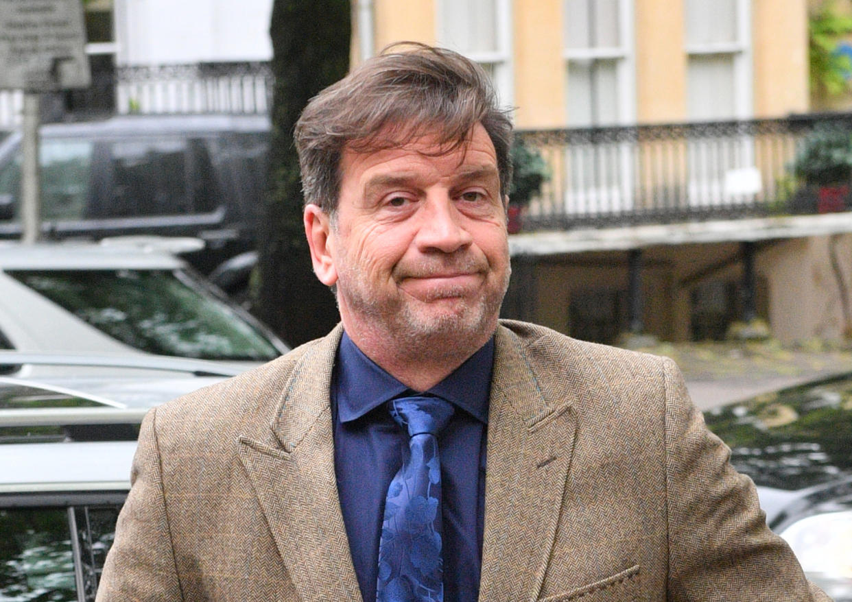 Nick Knowles arrives at Cheltenham Magistrates' Court, Cheltenham where he is due to appear on charges of driving while using a mobile phone and speeding.