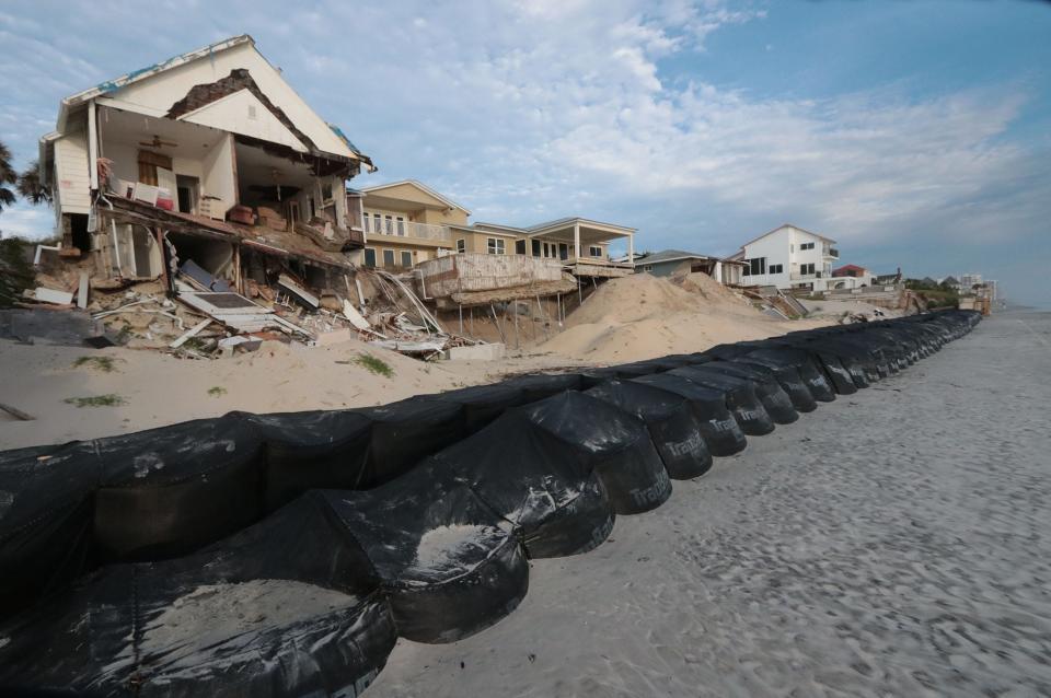Wilbur-by-the-Sea property owners still dealing with damage from Tropical Storms Ian and Nicole now face another blow from Hurricane Idalia, forecast to make landfall as a major storm on Wednesday on Florida's Gulf Coast.