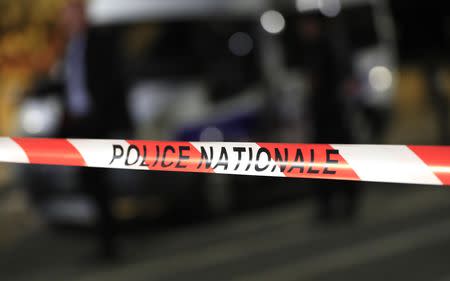 A cordon is seen as Police secures the area after seven people were wounded in knife attack downtown Paris, France, September 10, 2018. REUTERS/Gonzalo Fuentes