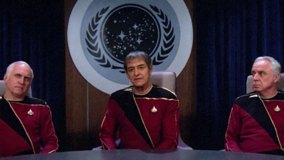 compromised Starfeelt admirals in Star Trek TNG