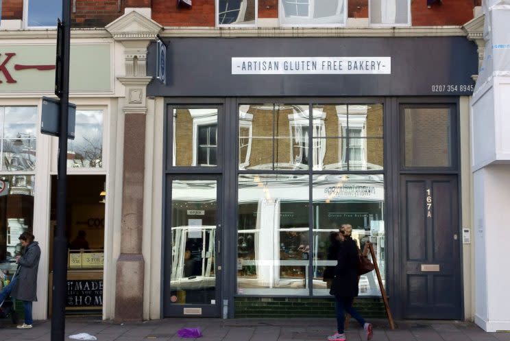 A gluten-free bakery, north London (Rex)