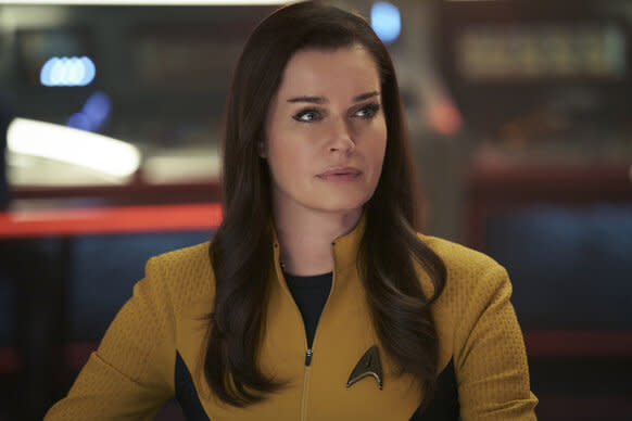 Rebecca Romijn as Una in STAR TREK: STRANGE NEW WORLDS