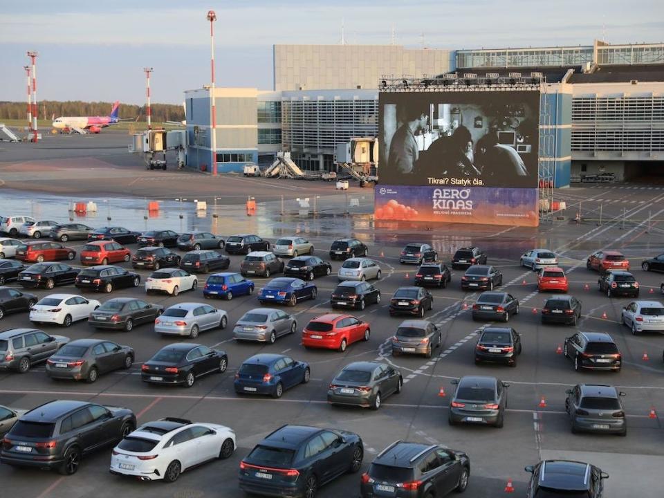 drive in movie theater airport 